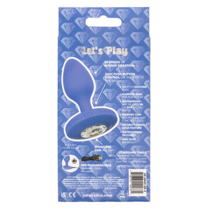 Cheeky Gems Vibrating Probe Medium Blue