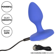 Load image into Gallery viewer, Cheeky Gems Vibrating Probe Medium Blue
