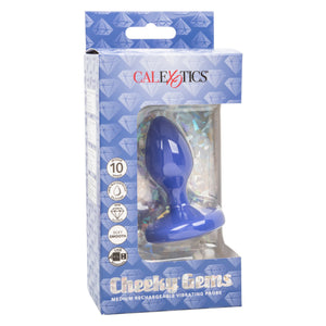 Cheeky Gems Vibrating Probe Medium Blue