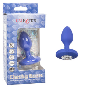 Cheeky Gems Vibrating Probe Medium Blue