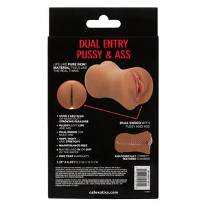 Stroke It Dual Entry Pussy & Ass Brown