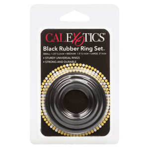 Rubber Ring Black 3pc Set