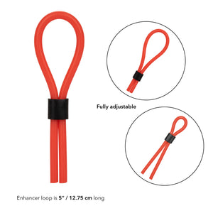 Silicone Stud Lasso Red