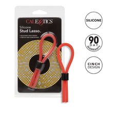 Load image into Gallery viewer, Silicone Stud Lasso Red
