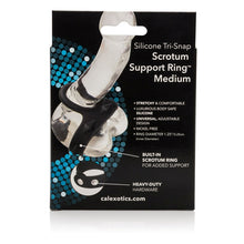 Load image into Gallery viewer, Tri Snap Scrotum Support Ring Medium Silicone
