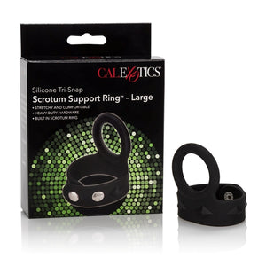 Tri Snap Scrotum Support Ring Large Silicone