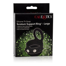 Load image into Gallery viewer, Tri Snap Scrotum Support Ring Large Silicone
