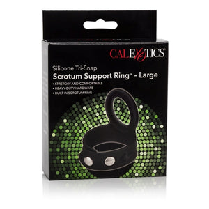 Tri Snap Scrotum Support Ring Large Silicone