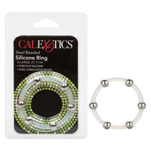 Load image into Gallery viewer, Steel Beaded Silicone Ring Xl
