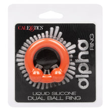 Load image into Gallery viewer, Alpha Liquid Silicone Dual Ball Ring
