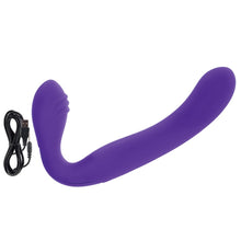 Load image into Gallery viewer, Rechargeable Love Rider Strap On Purple
