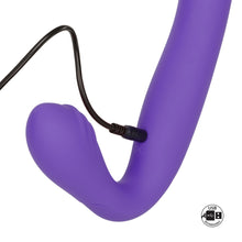 Load image into Gallery viewer, Rechargeable Love Rider Strap On Purple
