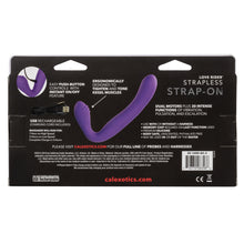 Load image into Gallery viewer, Rechargeable Love Rider Strap On Purple
