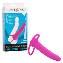 Load image into Gallery viewer, Love Riders Dual Penetrator Silicone Pink
