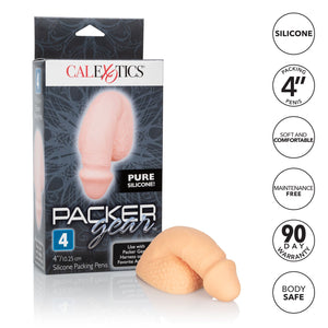 Packer Gear 4in Silicone Penis Ivory