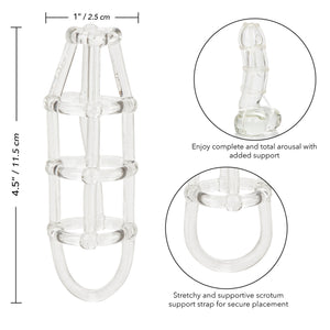 Cock Cage Enhancer Clear