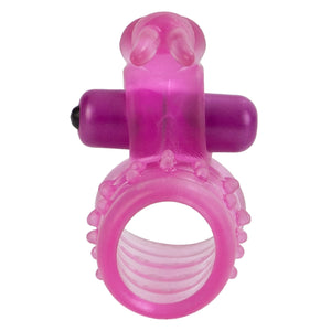 Basic Essentials Stretchy Bunny Enhancer Vibrating