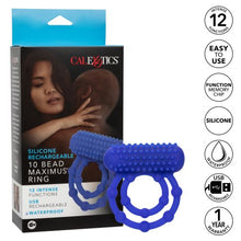 Load image into Gallery viewer, Silicone Rechargeable 10 Bead Maximus Ring
