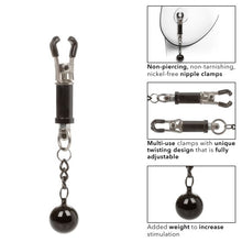 Load image into Gallery viewer, Nipple Grips Weighted Twist Nipple Clamps
