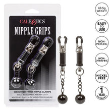 Load image into Gallery viewer, Nipple Grips Weighted Twist Nipple Clamps
