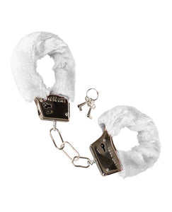 Playful Furry Cuffs White