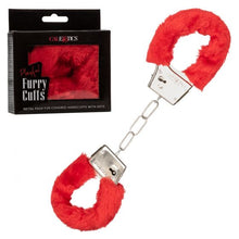 Load image into Gallery viewer, Playful Furry Cuffs Red
