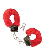 Load image into Gallery viewer, Playful Furry Cuffs Red
