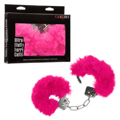 Ultra Fluffy Furry Cuffs Pink