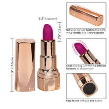 Load image into Gallery viewer, Hide &amp; Play Rechargeable Lipstick Purple
