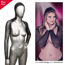 Load image into Gallery viewer, Radiance Plus Size Hooded Shoulder Shrug
