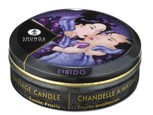 Load image into Gallery viewer, Mini Massage Candle Libido/ Exotic Fruits 1 Oz
