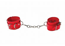 Load image into Gallery viewer, Leather Cuffs Red
