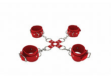 Load image into Gallery viewer, Leather Hand &amp; Legcuffs Red
