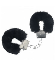 Load image into Gallery viewer, Ouch! Classic Fluffy Handcuffs Black
