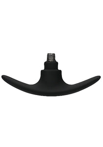 (wd) Interchangeable Butt Plug Pointed Large Black