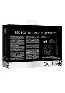 Bed Post Bindings Restraint Kit Black