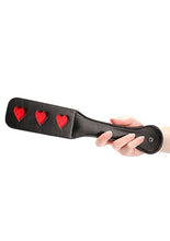 Load image into Gallery viewer, Ouch! Paddle Hearts Black
