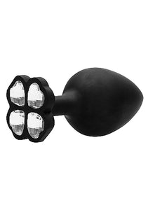 Extra Large Lucky Diamond Butt Plug Black