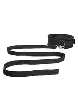 Load image into Gallery viewer, Velvet &amp; Velcro Collar &amp; Leash Adjustable Black
