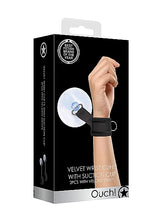 Load image into Gallery viewer, Ouch! Suction Cup Handcuffs Adjustable Black
