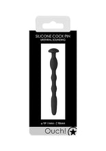 Load image into Gallery viewer, Ouch! Silicone Penis Plug W/ Ribbing 0.4in/ 11mm
