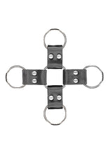 Load image into Gallery viewer, B&amp;w Hogtie W/ Hand &amp; Ankle Cuffs Bonded Leather
