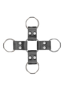 B&w Hogtie W/ Hand & Ankle Cuffs Bonded Leather