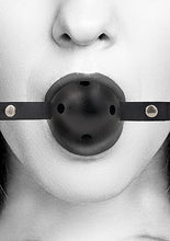 Load image into Gallery viewer, B&amp;w Breathable Ball Gag Black
