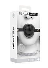 Load image into Gallery viewer, B&amp;w Breathable Ball Gag Black
