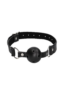 B&w Breathable Ball Gag Black