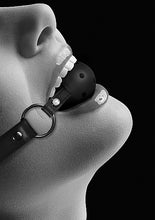 Load image into Gallery viewer, B&amp;w Breathable Ball Gag Black
