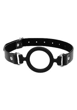 Load image into Gallery viewer, B&amp;w Silicone Ring Gag W/ Adjustable Straps
