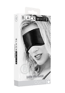 B&w Satin Eye Mask