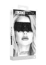 Load image into Gallery viewer, B&amp;w Lace Mask With Elastic Strap
